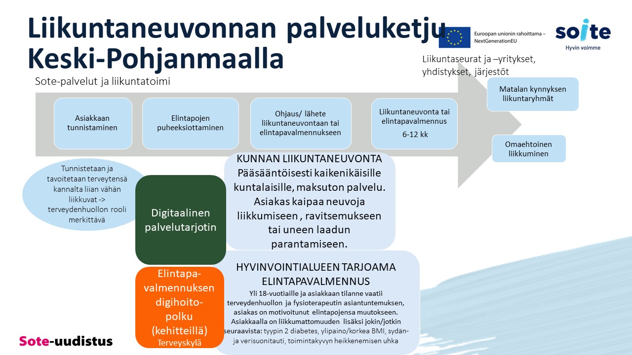 Liikuntaneuvonnan palveluketju Keski-Pohjanmaalla