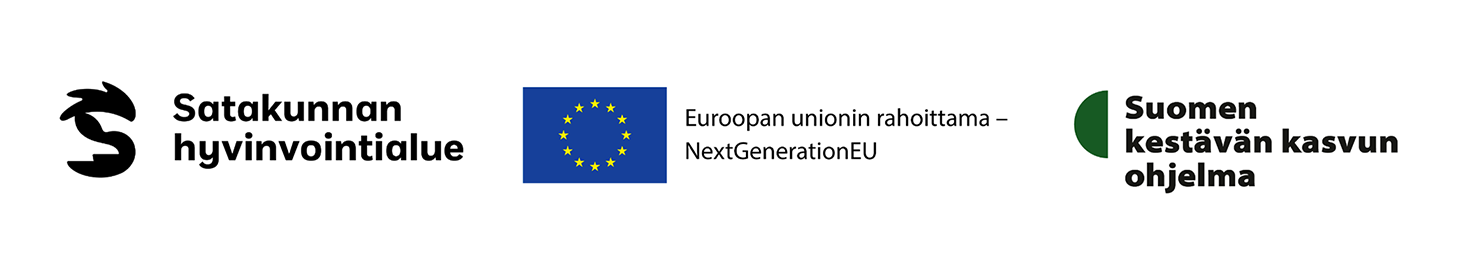 Logoja, Satakunnan hyvinvointialue, NextGenerationEu, Suomen Kestävän kasvunohjelma