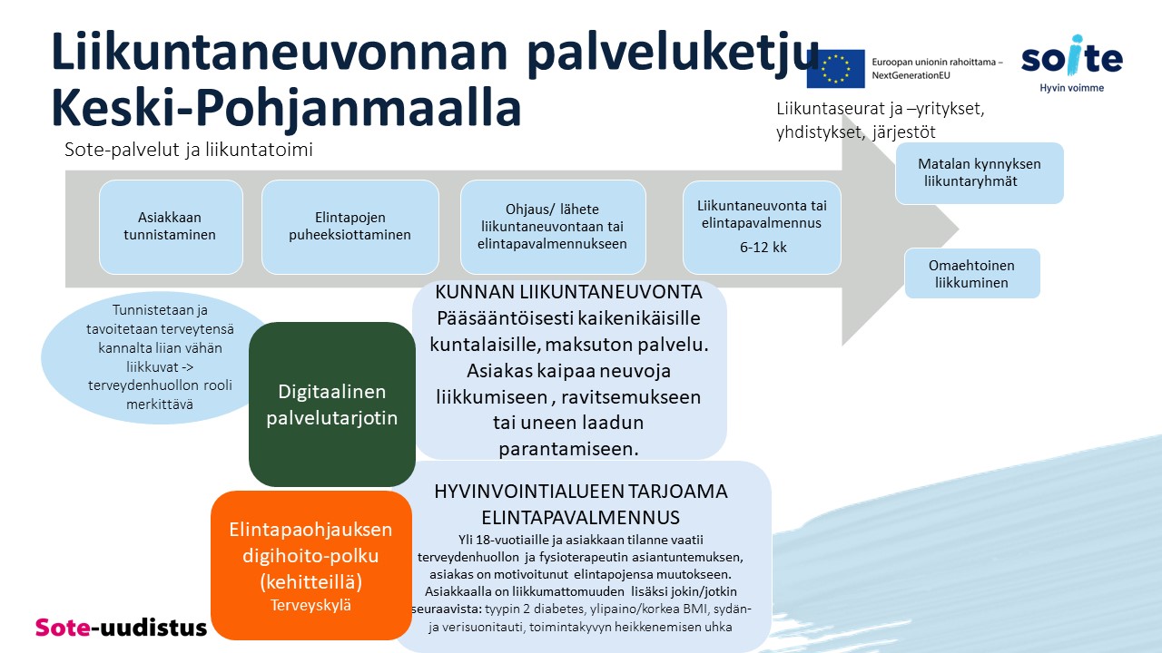 Liikuntaneuvonnan palveluketju Keski-Pohjanmaalla