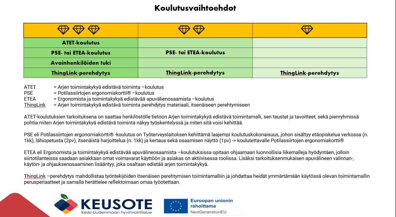Koulutusvaihtoehdot