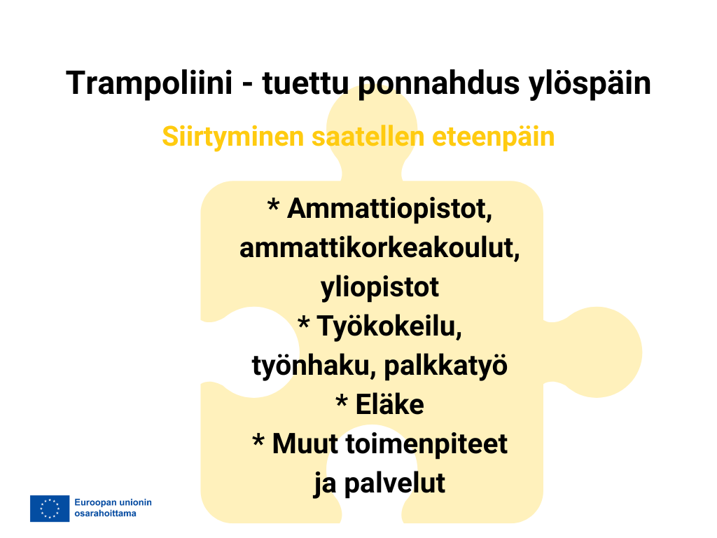 Siirtyminen saatellen eteenpäin