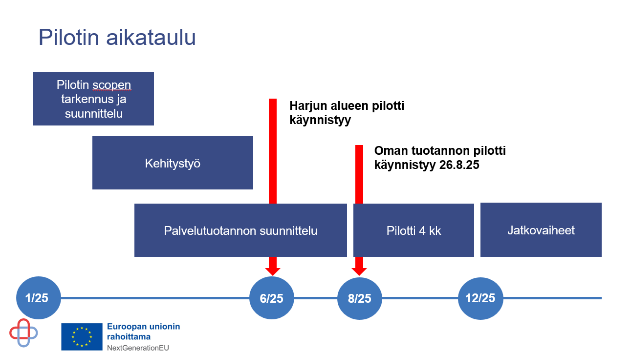 Älykäs oirekyselypilotin aikataulu