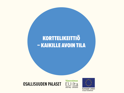 Korttelikeittiö – kaikille avoin tila -toimintamallin kansikuva.