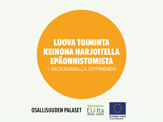 Luova toiminta keinona harjoitella epäonnistumista – Mokaamalla oppiminen -toimintamallin kansikuva.