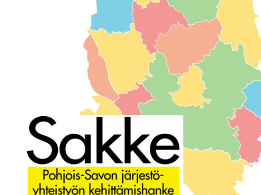 Sakke - Pohjois-Savon järjestöyhteistyön kehittämishankkeen logo