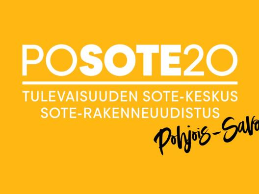 Pohjois-Savon POSOTE20  visuaalinen ilme. Kattaa sekä sisällön kehittämiseen tähtäävän tulevaisuuden sote-keskus -hankkeen että rakenneuudistusvalmistelun.