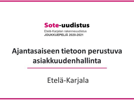 Kansikuva Ajantasaiseen tietoon perustuva asiakkuudenhallinta