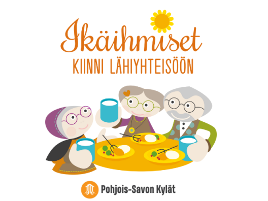 Ikäihmiset kiinni lähiyhteisöön -logo