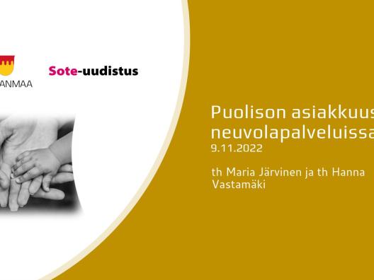 Puoliso neuvolan asiakkaana