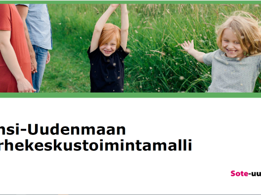 Länsi-Uudenmaan perhekeskusmallin kansikuva