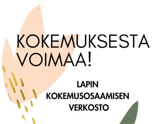 Kokemuksesta voimaa - Lapin kokemusosaamisen verkoston logo