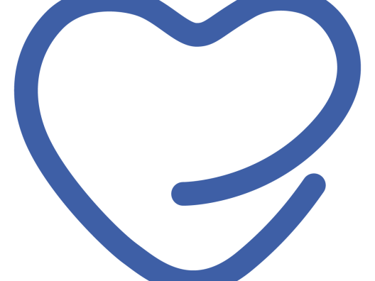 sininen sydän logo