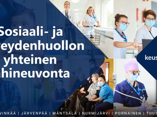 Kuva, jossa lukee sosiaali- ja terveydenhuollon lähineuvonta