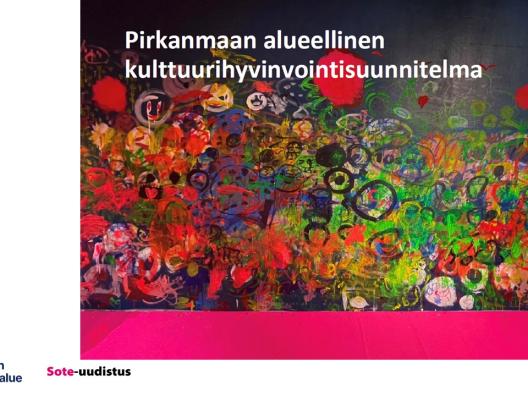 Pirkanmaan alueellinen kulttuurihyvinvointisuunnitelma -asiakirjan kansikuva