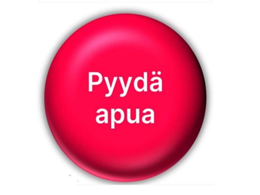 Punainen Pyydä apua- pallo