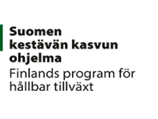 Varsinais-Suomen hyvinvointialue Varha -logo, Suomen kestävän kasvun ohjelma -logo ja Euroopan unionin rahoittama -logo