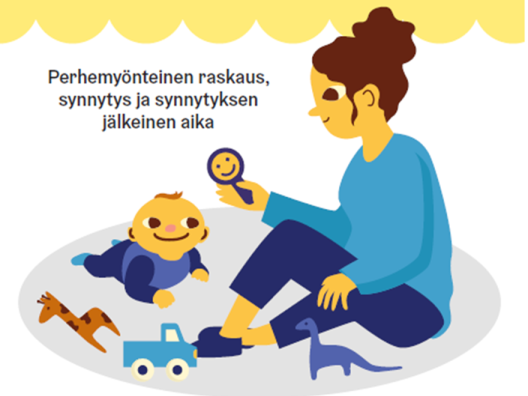 Perhemyönteinen raskaus, synnytys ja synnytyksen jälkeinen hoito