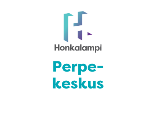 Honkalampi-säätiön Perpe-keskuksen logo turkoosilla värillä. 