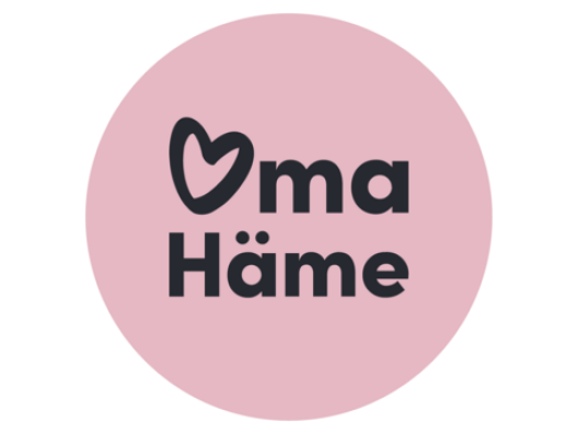 Oma Hämeen logo vaaleanpunainen