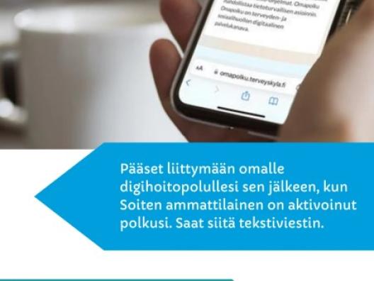 Omapolulla saat tietoa ja tukea sekä voit pitää yhteyttä ammattilaiseen.