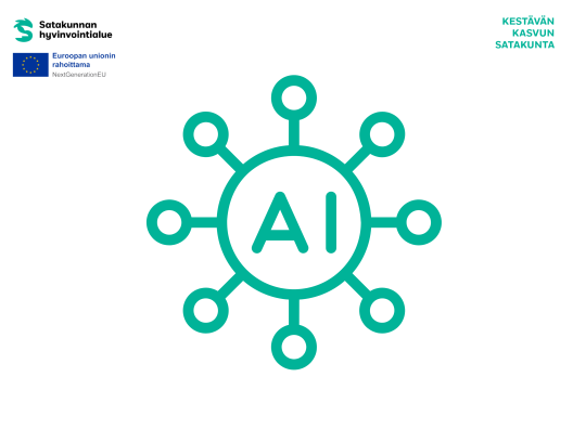 Tekoälyä ja kuvaava ikoni.