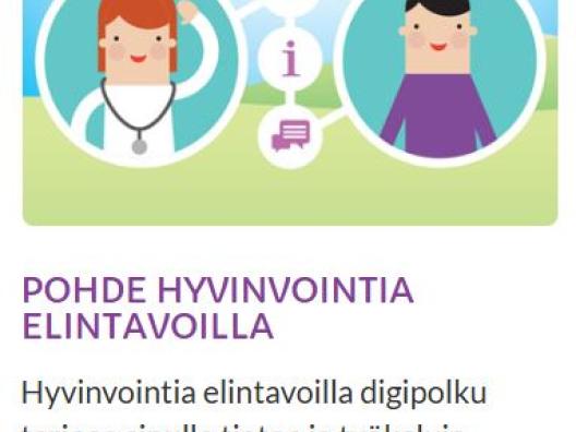 Hyvinvointia elintavoilla digipolku tarjoaa sinulle tietoa ja työkaluja, joiden avulla voit muuttaa elintapojasi ja terveyskäyttäytymistäsi.