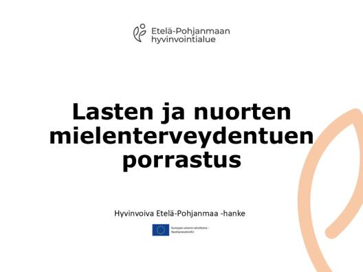 Lasten ja nuorten mielenterveydentuen porrastus