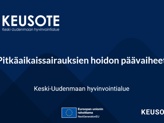 Pitkäaikaissairauksien hoidon päävaiheet