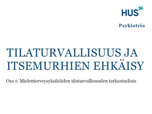 Psykiatrian tilaturvallisuusoppaan kansikuva