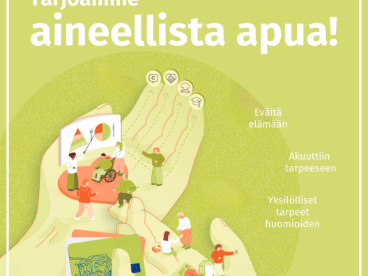 Aineellinen apu, somekuva