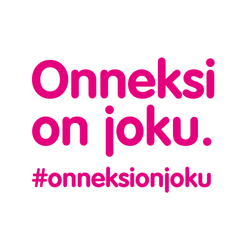 Onneksi on joku logo suomeksi