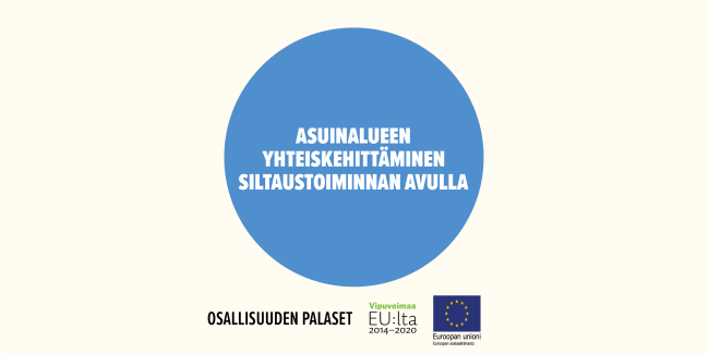 Asuinalueen yhteiskehittäminen siltaustoiminnan avulla -toimintamallin kansikuva.