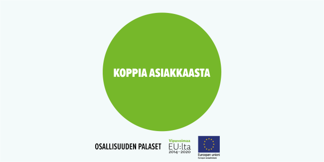 Koppia asiakkaasta -toimintamallin kansikuva.