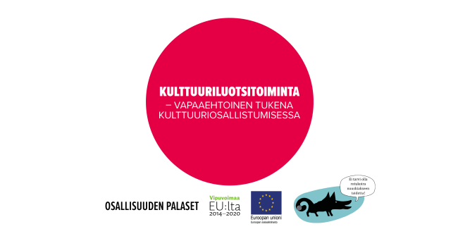 Kulttuuriluotsitoiminta – vapaaehtoinen tukena kulttuuriosallistumisessa -toimintamallin kansikuva.