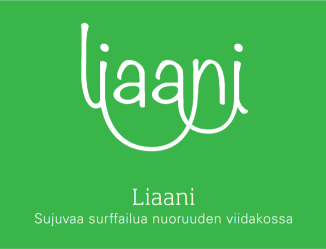 Liaani -hankkeen logolla varustettu kansikuvabanneri.