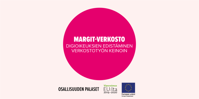 MargIT-verkosto – digioikeuksien edistäminen verkostotyön keinoin -toimintamallin kansikuva.