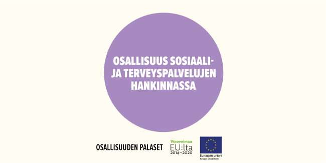 Osallisuus sosiaali- ja terveyspalvelujen hankinnassa -toimintamallin kansikuva.