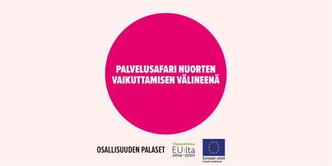 Palvelusafari nuorten vaikuttamisen välineenä -toimintamallin kansikuva.