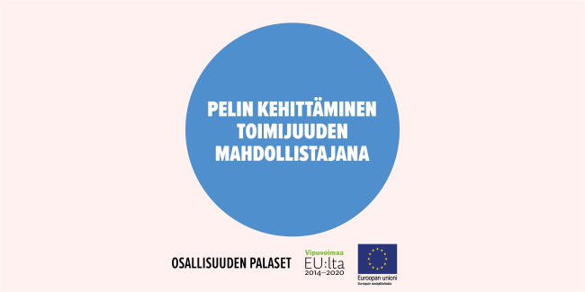 Pelin kehittäminen toimijuuden mahdollistajana -toimintamallin kansikuva.