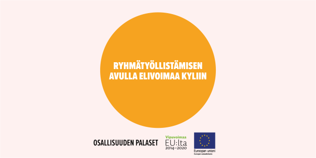 Ryhmätyöllistämisen avulla elinvoimaa kyliin -toimintamallin kansikuva.