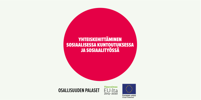 Yhteiskehittäminen sosiaalisessa kuntoutuksessa ja sosiaalityössä -toimintamallin kansikuva.