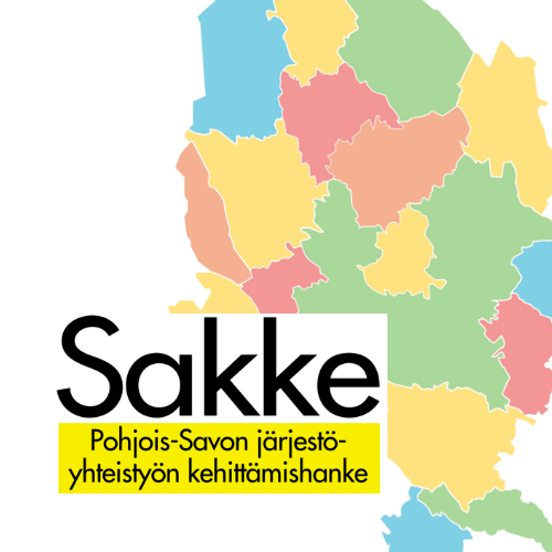 Sakke - Pohjois-Savon järjestöyhteistyön kehittämishankkeen logo