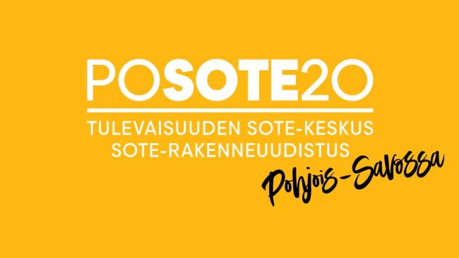 Pohjois-Savon POSOTE20  visuaalinen ilme. Kattaa sekä sisällön kehittämiseen tähtäävän tulevaisuuden sote-keskus -hankkeen että rakenneuudistusvalmistelun.