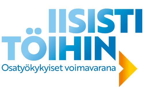 Iisisti töihin -tunnus.