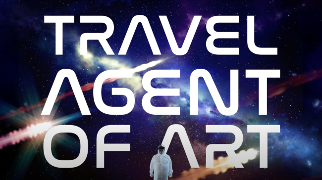 Taiteen matkaopas YouTube videon aloituskuva, jossa lukee Travel Agent of Art