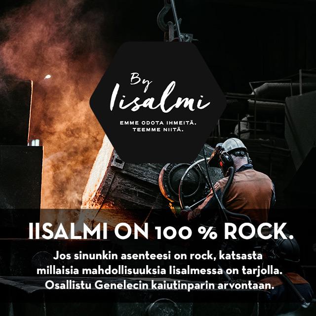 Iisalmi on 100 % rock.