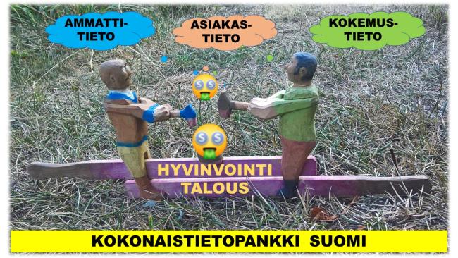 Kokonaistietopankki Suomi on samalla Hyvinvointitalouden tuoja ja luoja.