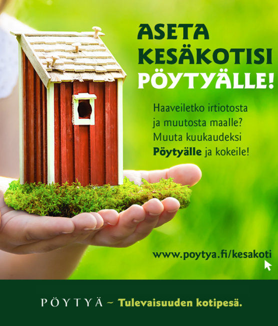 Aseta kesäkotisi Pöytyälle - kampanja 2020