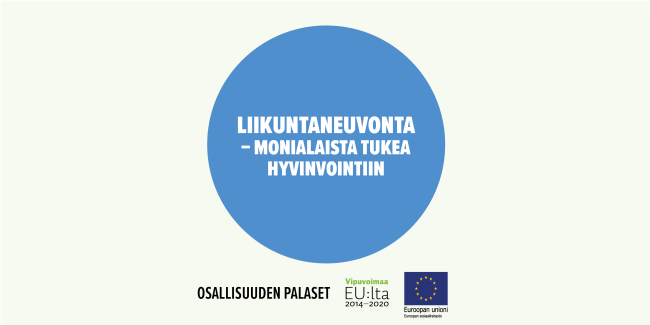 Liikuntaneuvonta − monialaista tukea hyvinvointiin. Toimintamalli on arvioitu osana Sosiaalisen osallisuuden edistämisten koordinaatiohanke – Sokran ja Euroopan sosiaalirahaston TL5 -hankkeiden yhteistä Osallisuuden palaset -kehittämistyötä.