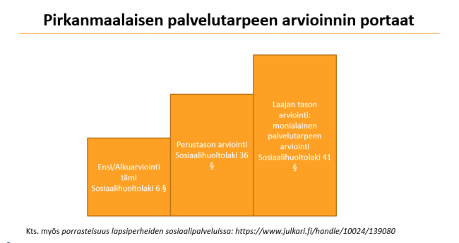 Pirkanmaalaisen palvelutarpeen arvioinnin portaat